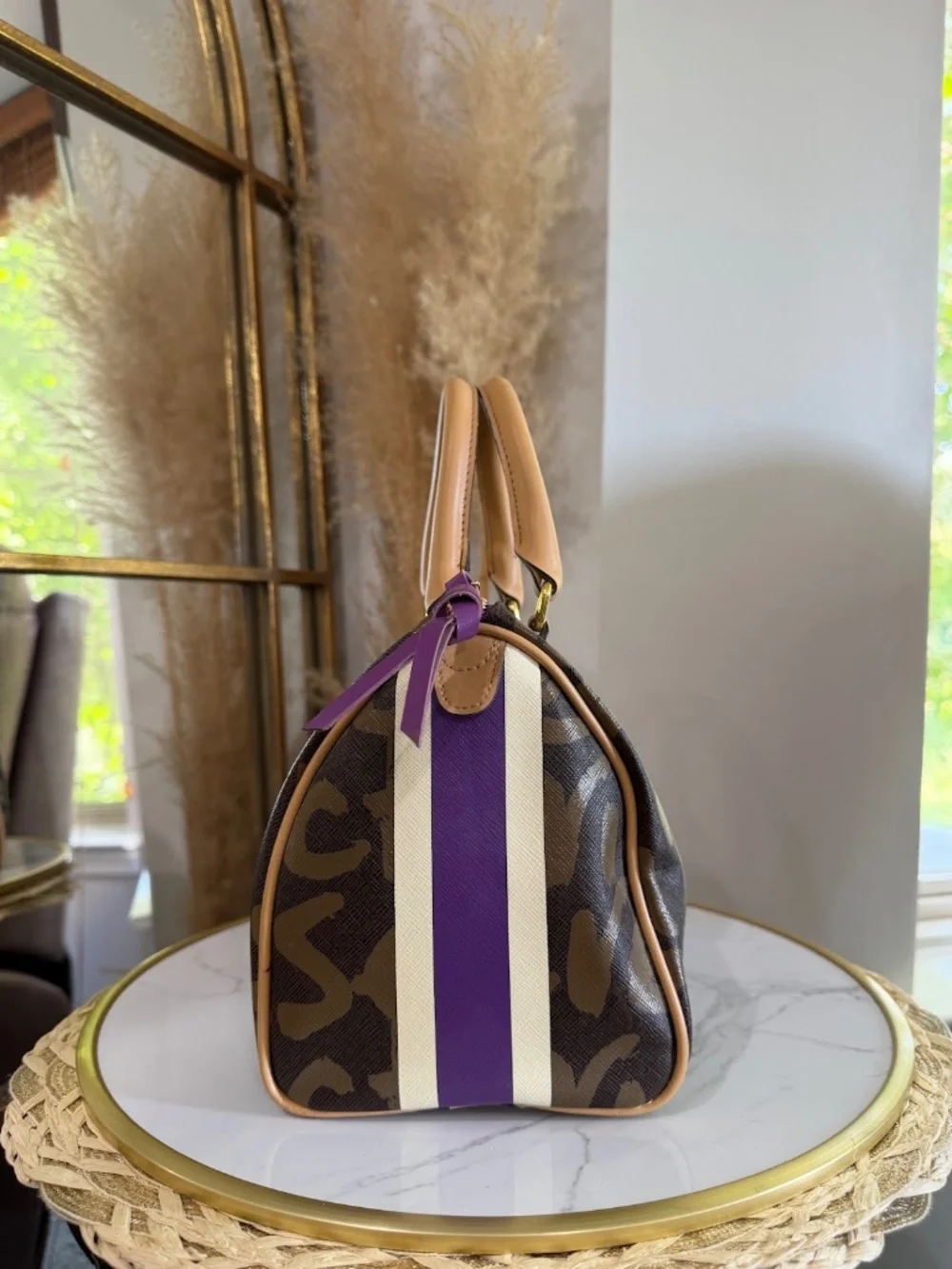 Victorias Secret Y2K-era Logo Bowler Satchel Handbag McBling Fashion Vintage